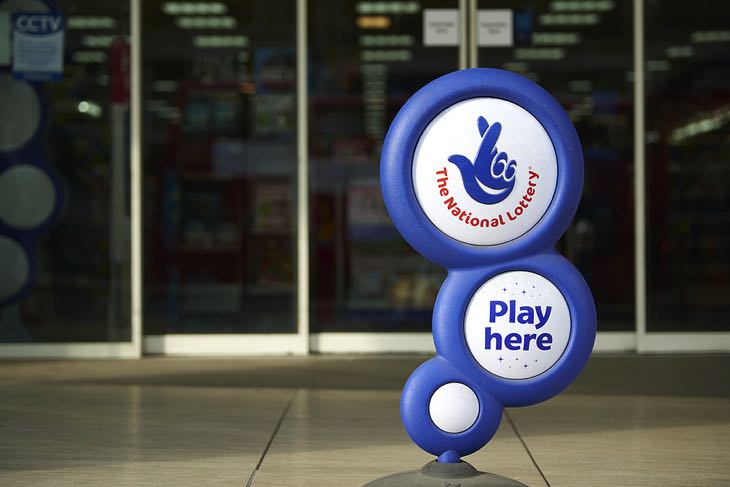 UK Lotto Sign